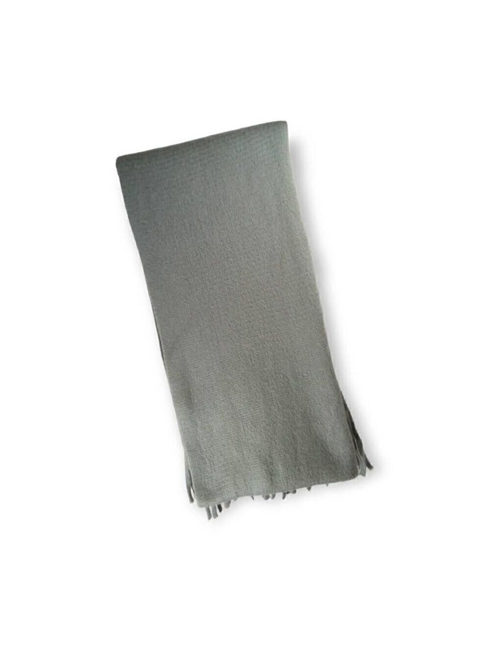 Steve Madden Gray Fringe Oversized Scarf